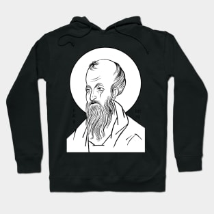 The Face of the Apostle | Paul the Apostle | Solid White Hoodie